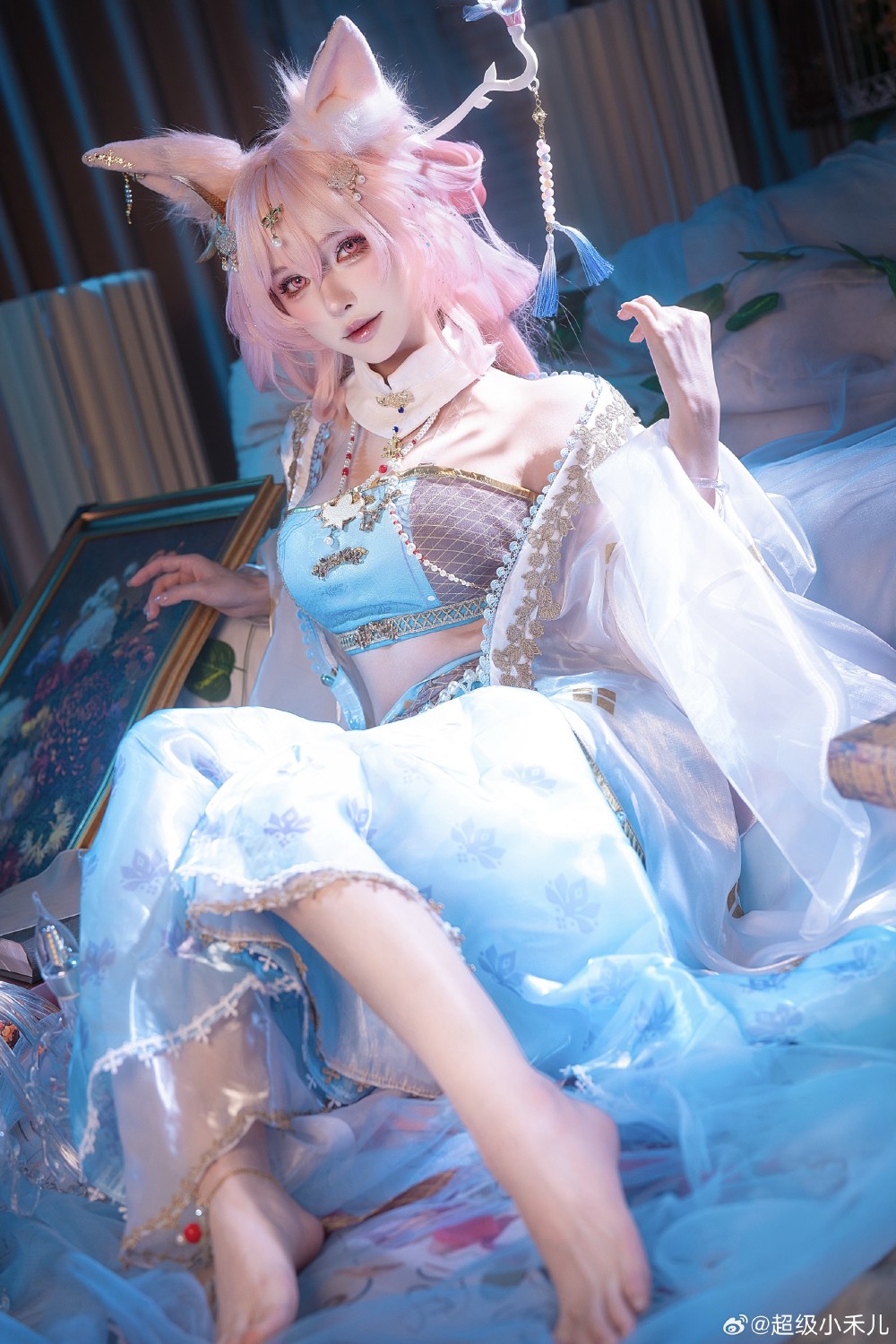 cosplay 明日方舟 鸿雪「行梦侧畔」/@超级小禾儿