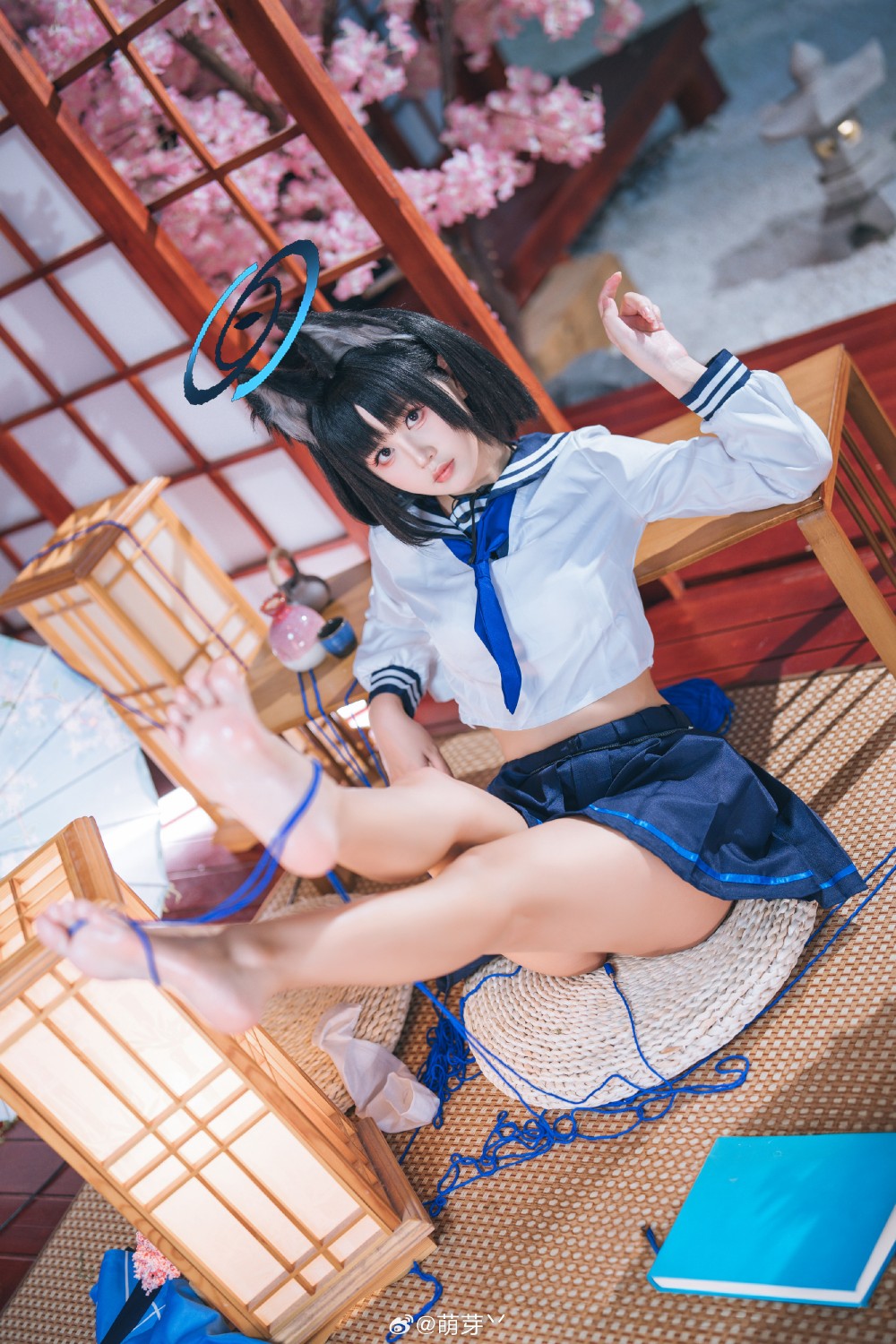 cosplay 人类的本质是树 小猫 海水和一些心碎 碧蓝档案 桐生桔梗@萌芽丷