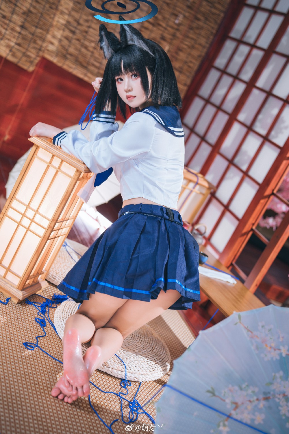 cosplay 人类的本质是树 小猫 海水和一些心碎 碧蓝档案 桐生桔梗@萌芽丷