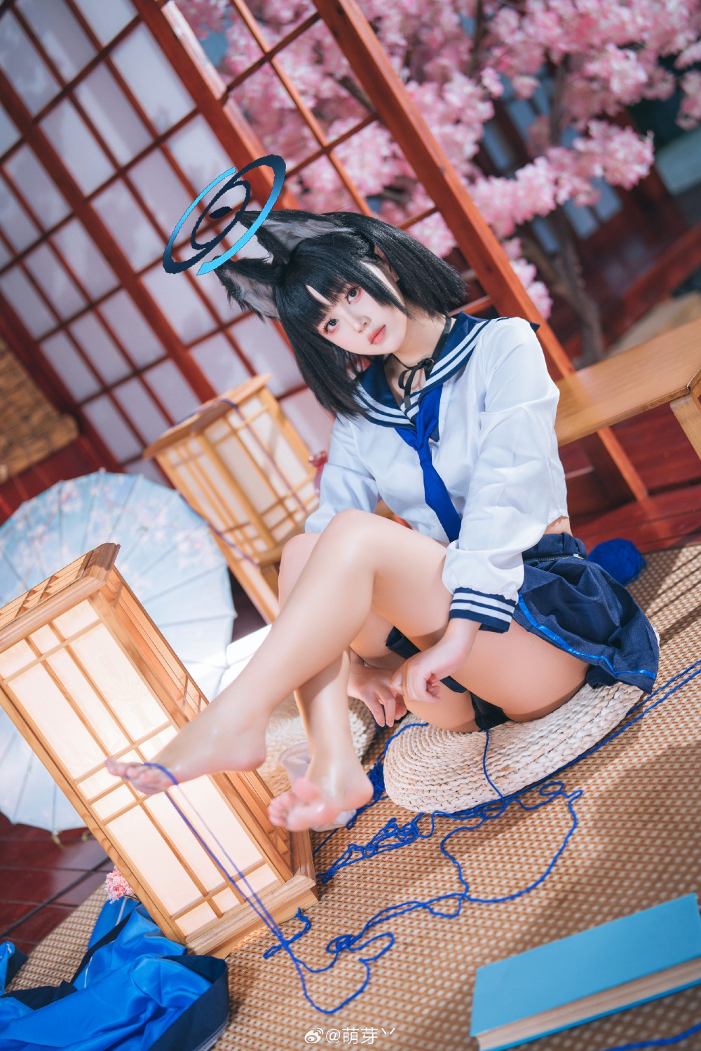 cosplay 人类的本质是树 小猫 海水和一些心碎 碧蓝档案 桐生桔梗@萌芽丷