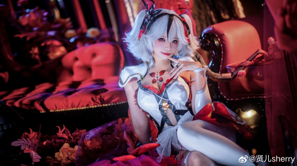 cosplay 化作～大傻椿儿花～ 鸣潮 椿@贤儿sherry