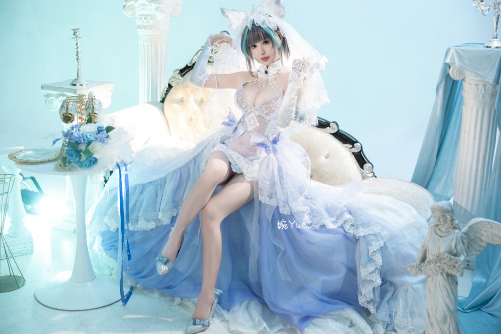 cosplay 碧蓝航线 纯白誓约 花嫁Ver.@-婉Yue-目标减到99斤