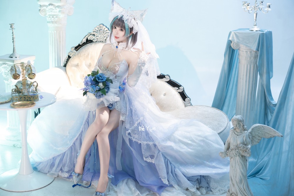cosplay 碧蓝航线 纯白誓约 花嫁Ver.@-婉Yue-目标减到99斤