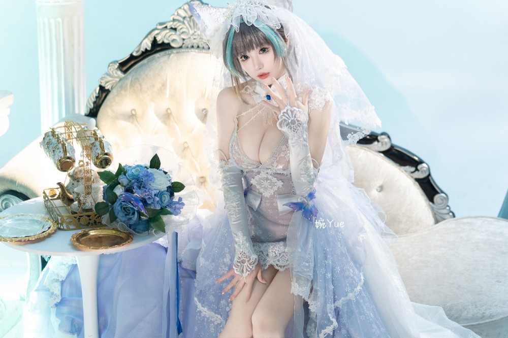 cosplay 碧蓝航线 纯白誓约 花嫁Ver.@-婉Yue-目标减到99斤