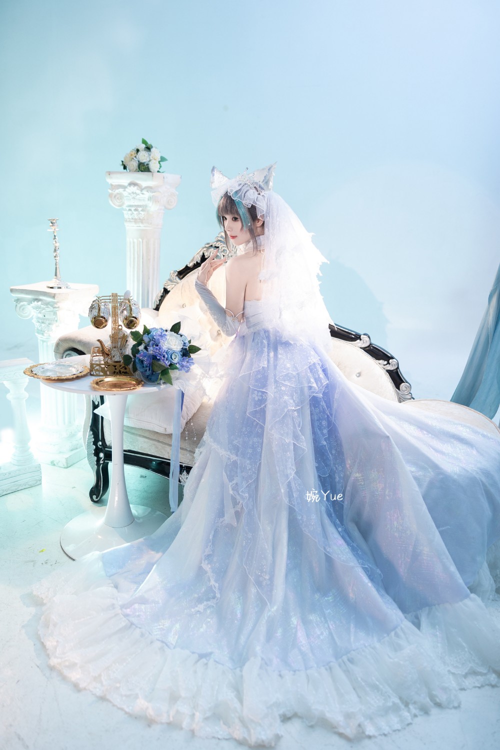 cosplay 碧蓝航线 纯白誓约 花嫁Ver.@-婉Yue-目标减到99斤