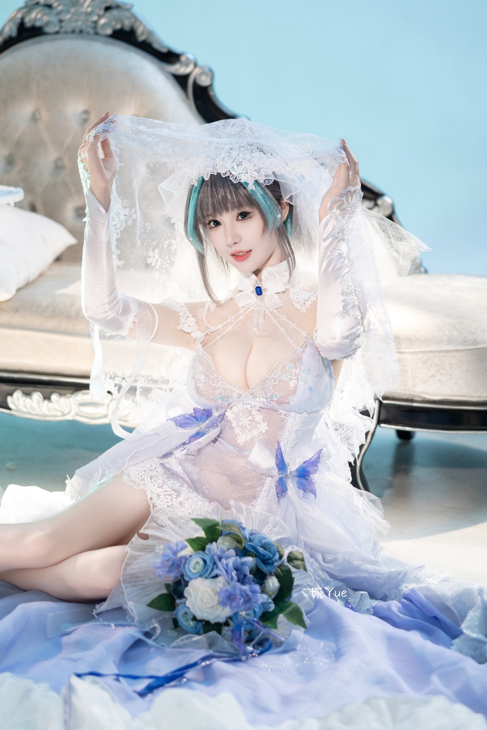 cosplay 碧蓝航线 纯白誓约 花嫁Ver.@-婉Yue-目标减到99斤