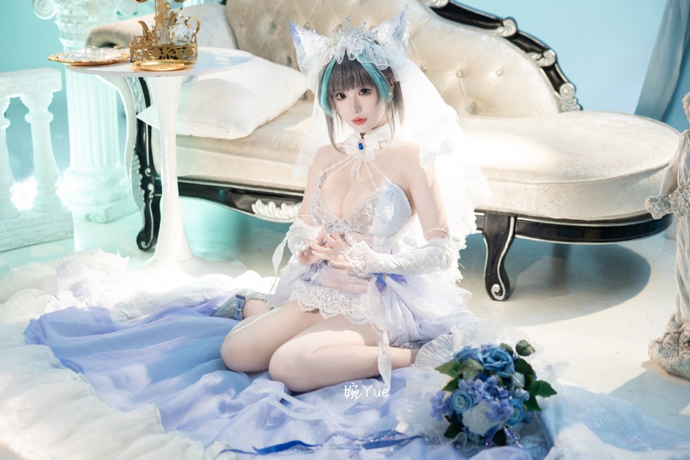 cosplay 碧蓝航线 纯白誓约 花嫁Ver.@-婉Yue-目标减到99斤