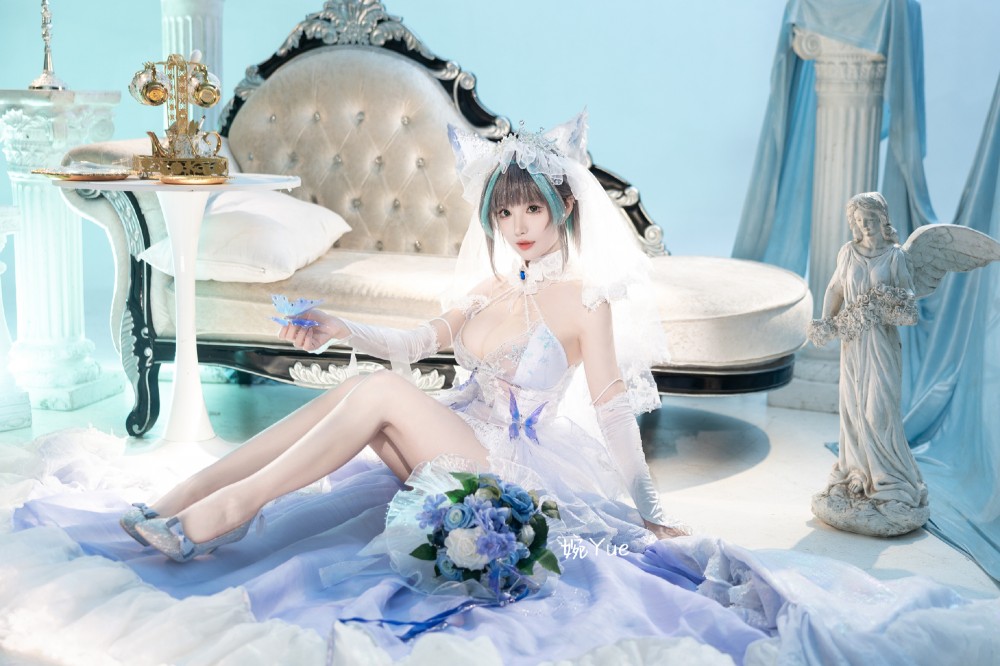 cosplay 碧蓝航线 纯白誓约 花嫁Ver.@-婉Yue-目标减到99斤